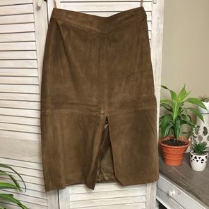 LEATHER BANANA REPUBLIC SKIRT